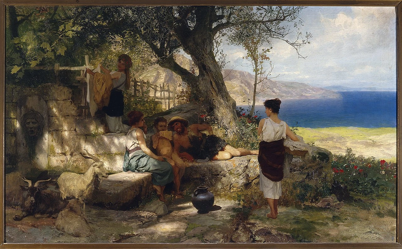 Henryk Siemiradzki - Allegra compagnia alla sorgente, Museo nazionale di Varsavia